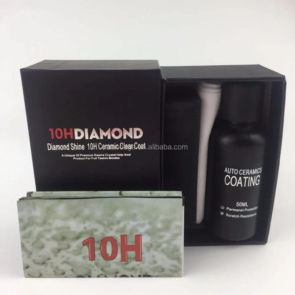 Алмазное нано-жидкое керамическое покрытие 10H для защиты от царапин глянцевое гидрофобное автомобиля