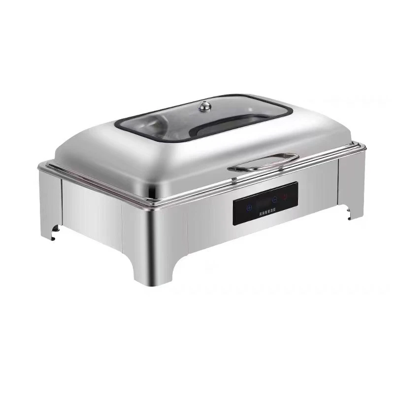 Stainless Steel Chafing Dish Set With Electric Or Fuel Heater Chafing