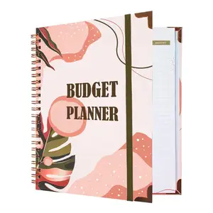 Wholesale Custom Printing Cover Spiral A4 A5 A6 Monthly and Year Money Saving Notebook Budget Planner