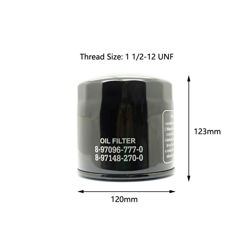 Truck Engine Part OEM 8-97096777-0 for ISUZU N-Serie Oil Filter