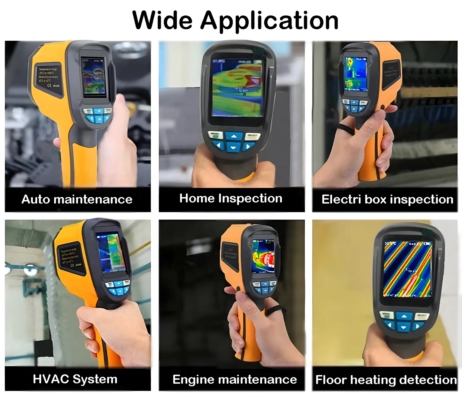 Ht02d Factory Handheld Infrared Thermal Imaging Camera Thermique Infrarouge