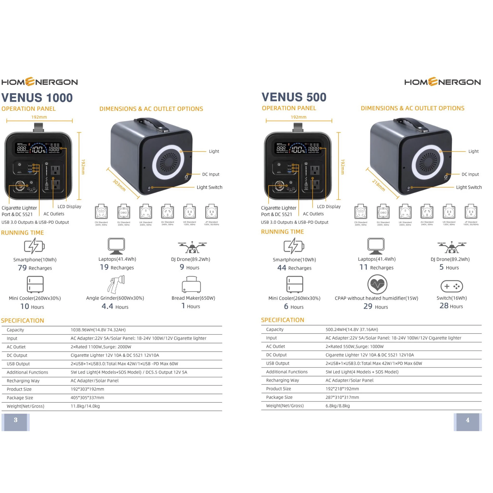 Enerlution 、 Hybess - Green New Convalials 1000WH Solar Generator Power Protable Generator for Outdoors Camping Travel Portable Protable Station 10