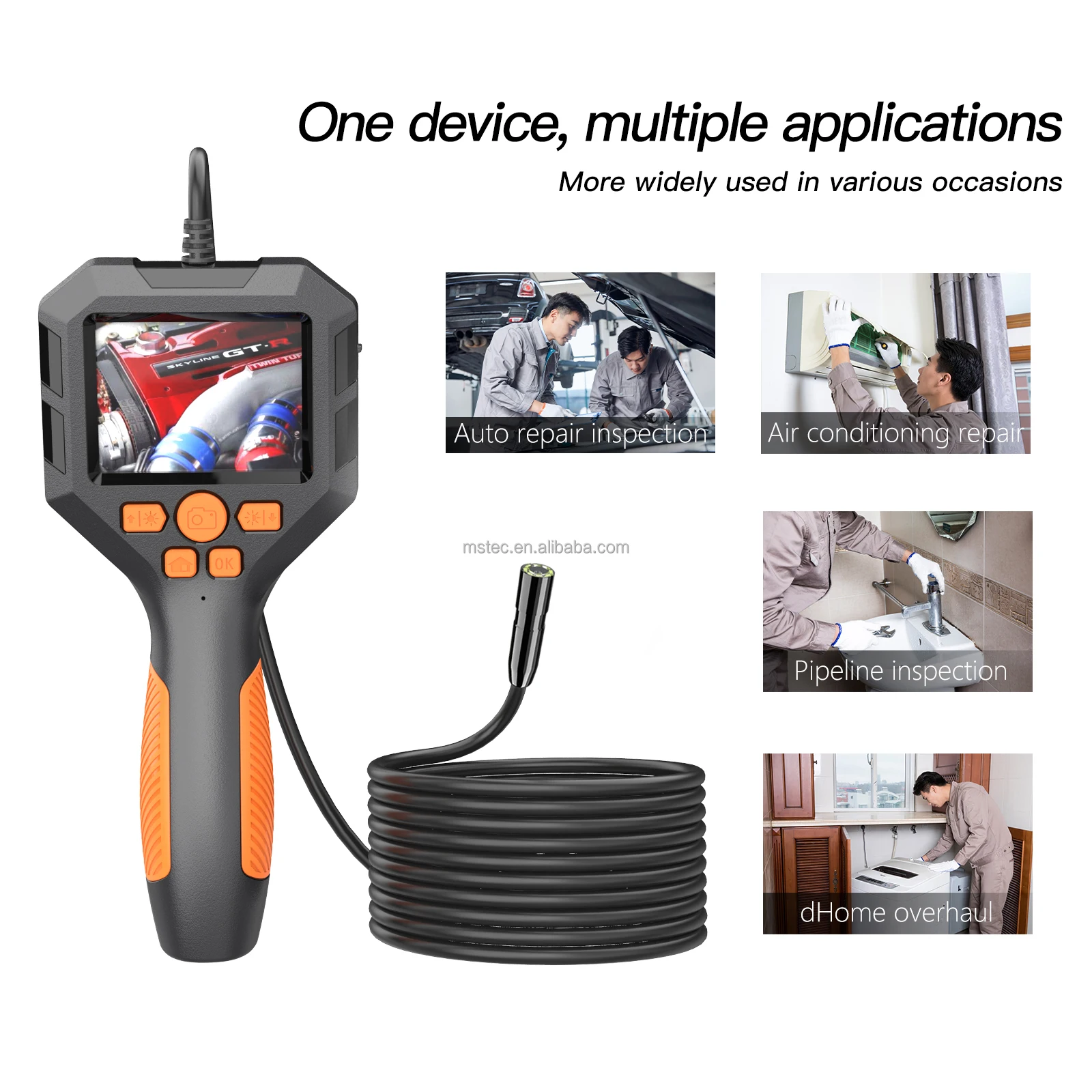 Portable Handheld Industrial Inspection Borescope Endoscope Camera P10