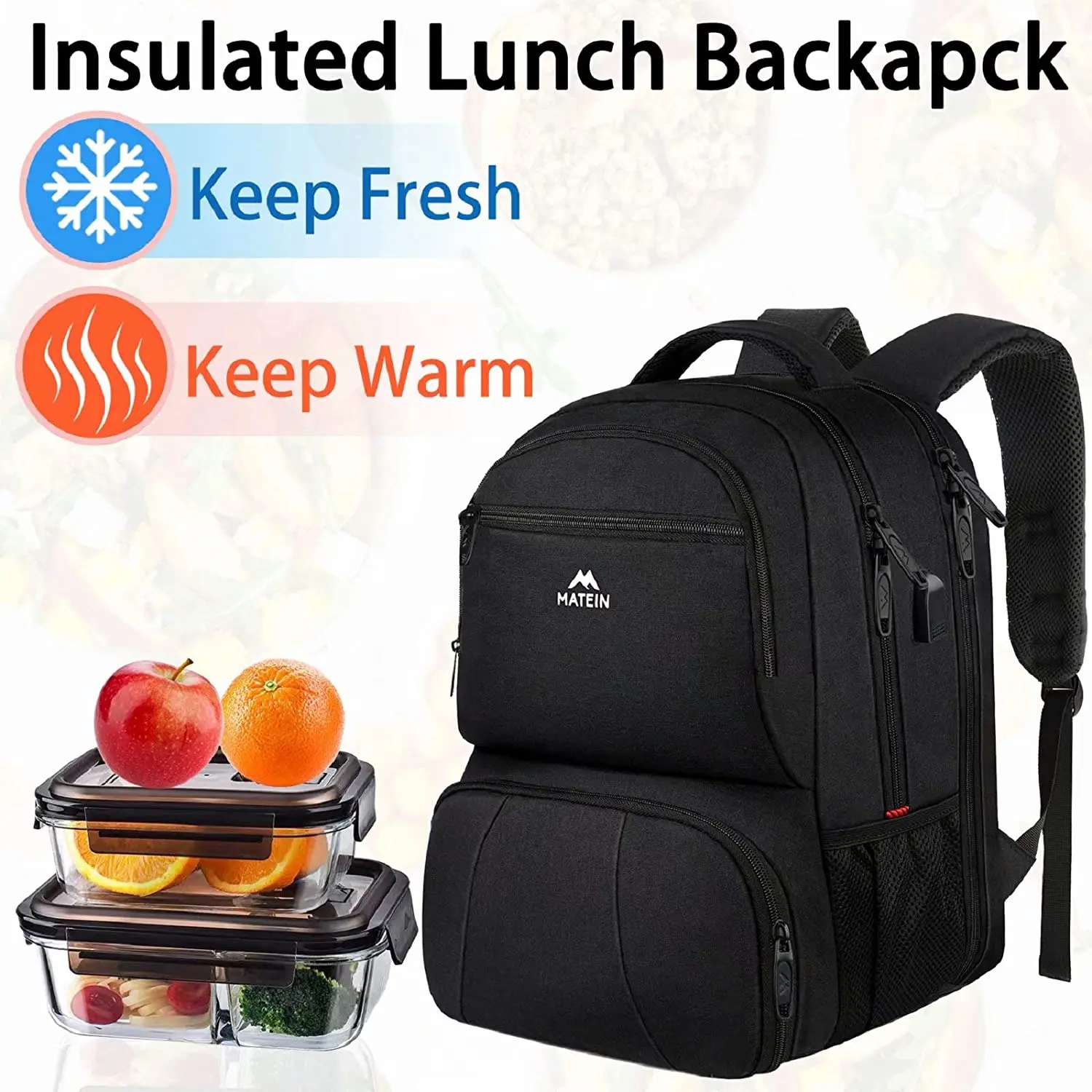 Insulated lunch box backpack online