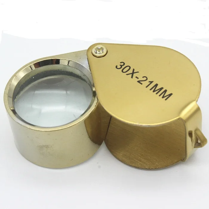 Mini 30x21mm Jewelers Loupes Jewelry Magnifiers Magnifying Glass