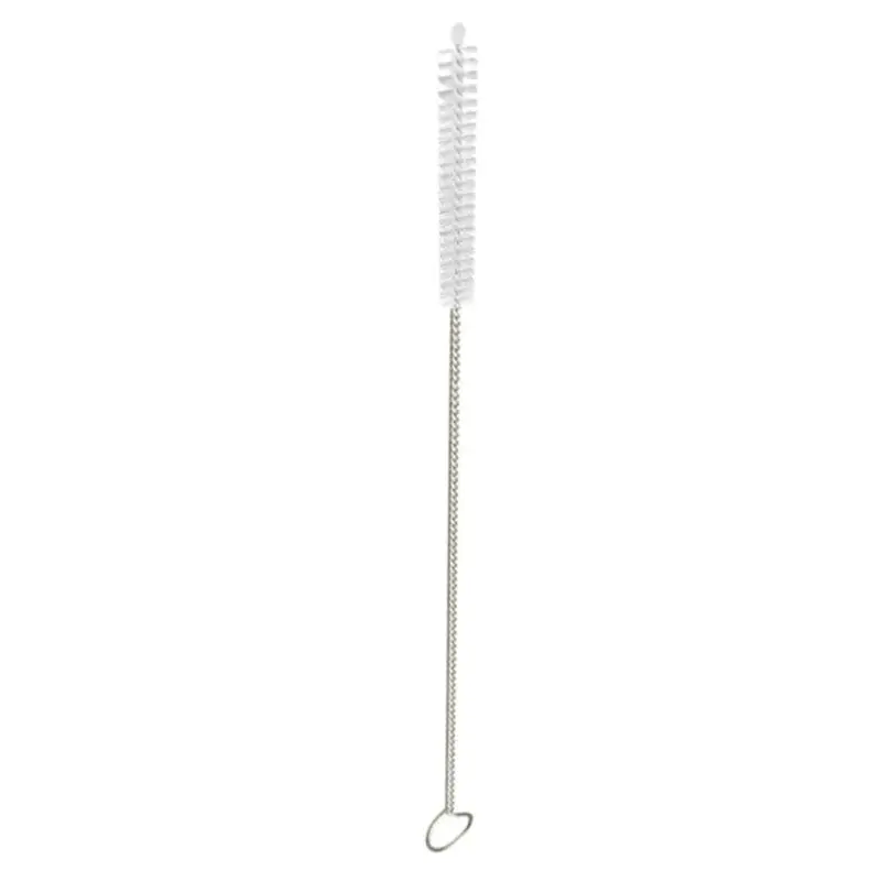 O208 175*30*5mm Stainless Steel Straw Feeding Bottle Pipe Glass Cleaner Straws Cleaning Brushes