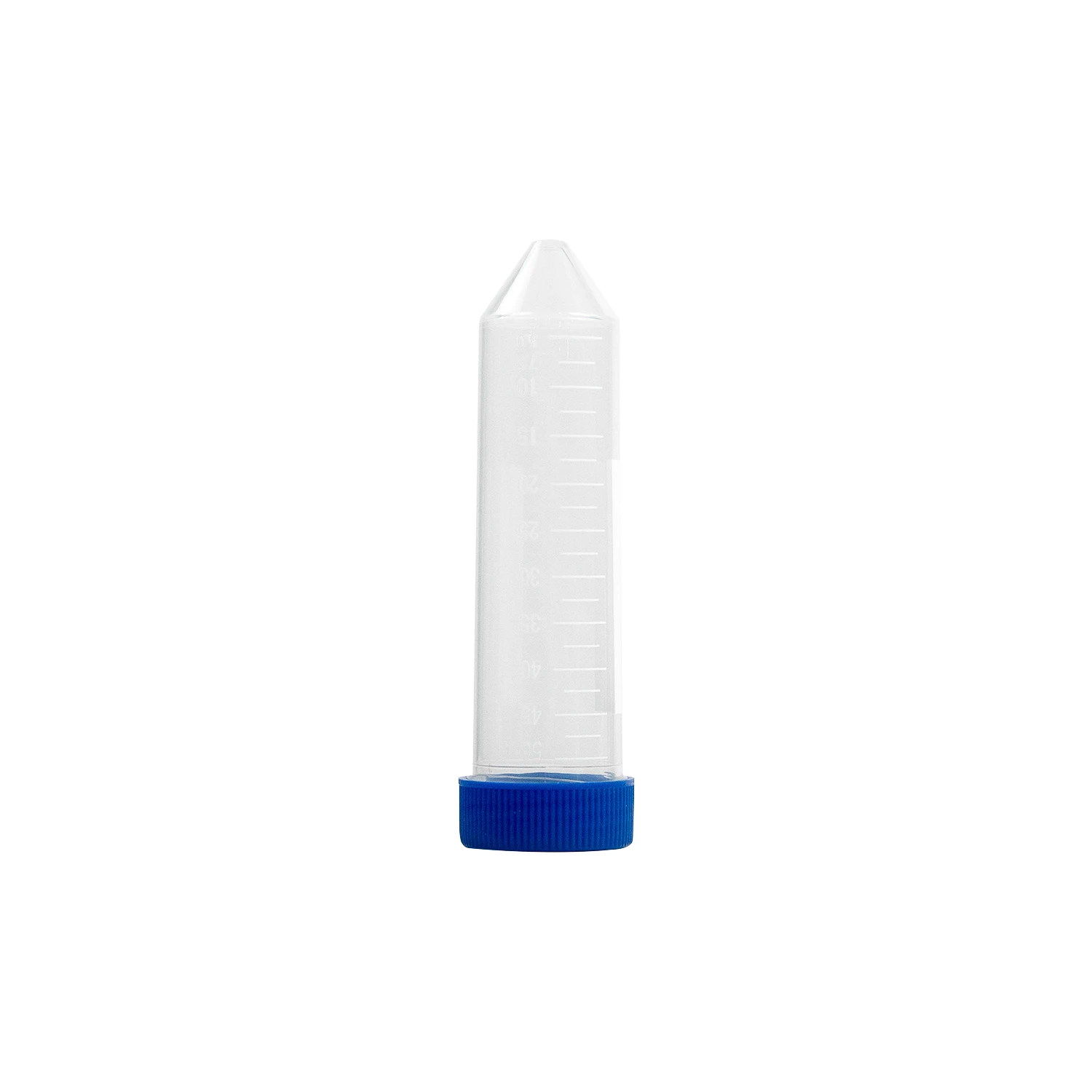 Lot De 100 Tubes Centrifugeuse 15ml - Polypropylène - Bouchon Vis Bleu - Fond Conique - Gradués