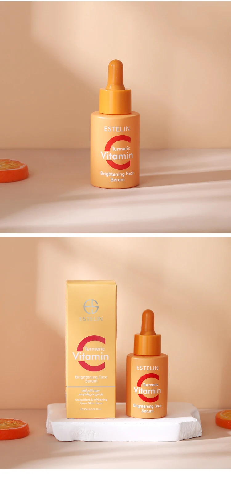 Wholesale ESTELIN Skin Care Brightening Vitamin C Turmeric Face Serum 30ml
