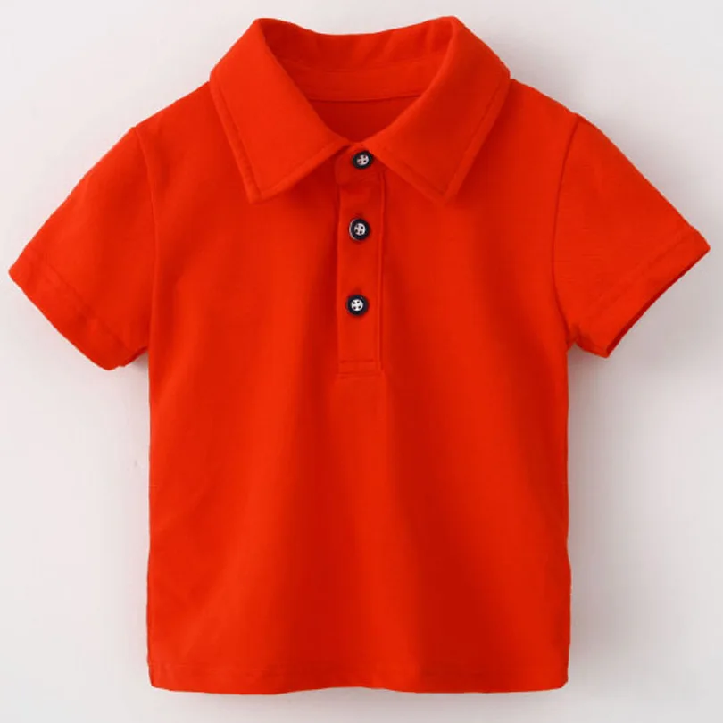 Children Kids Polo Shirts Short Sleeve 