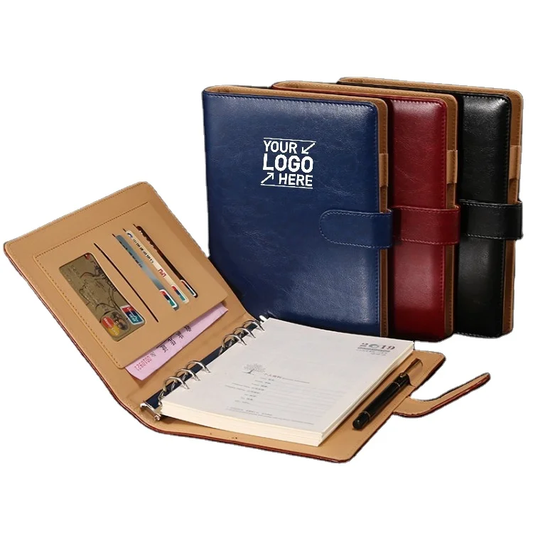 Блокнот формата A5 B5 в твердой обложке спиральный деловой блокнот с индивидуальным логотипом и принтом из искусственной кожи