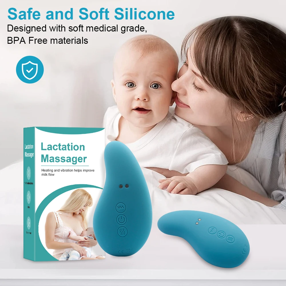Hot Sale Foodgrade Silicone Breast Care Massage Vibrating Boob