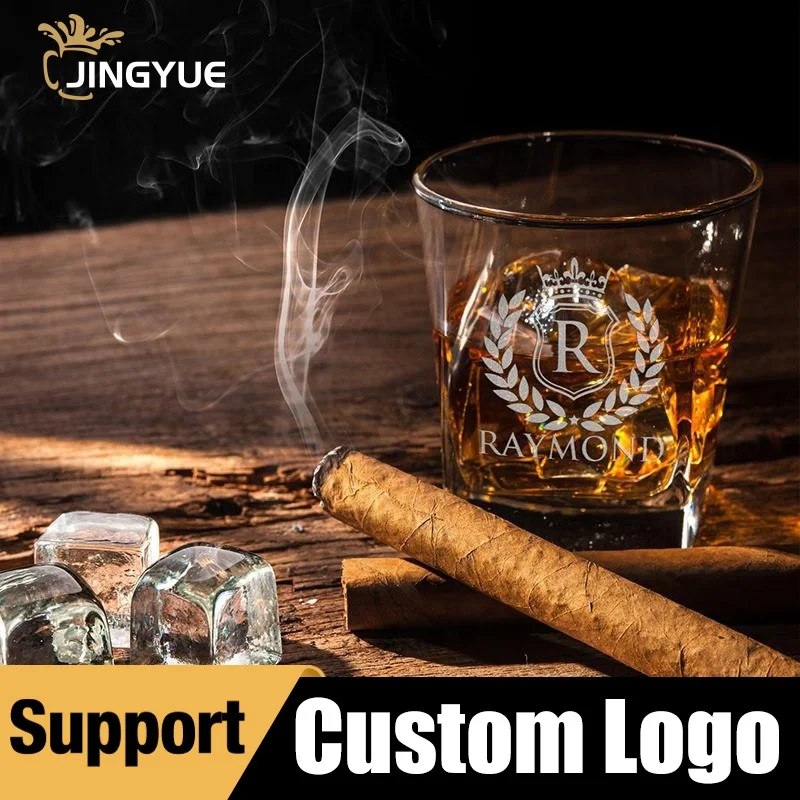 jingyue custom engraved square clear whiskey