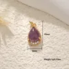 Pendentif goutte d'eau améthyste
