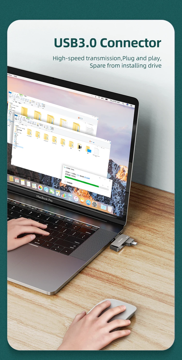 USAMS 32G Type-C USB3.0 Rotatable High Speed usb stick Flash Drive - ANKUX.COM