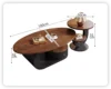 Black frame 100 walnut-side table