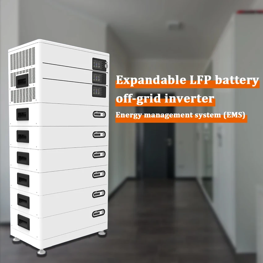 Stackable Energy Storage Inverter Lifepo4 Battery Single Phase 5kw Off ...