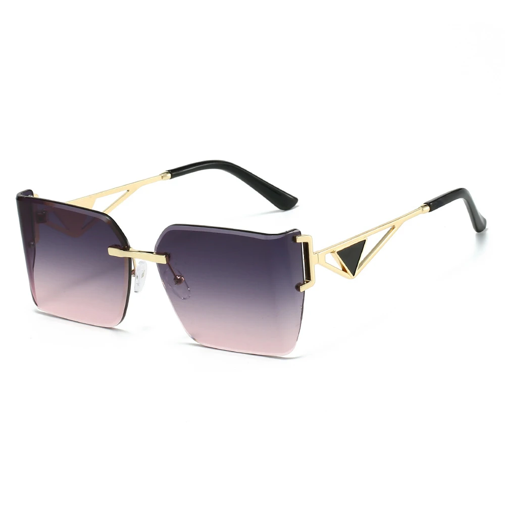 Cat Eye Oversized Square Shield Sunglasses with UV400 Protection Martha Stewart Oversized Cat Eye Sunglasses - UV400  main image 4