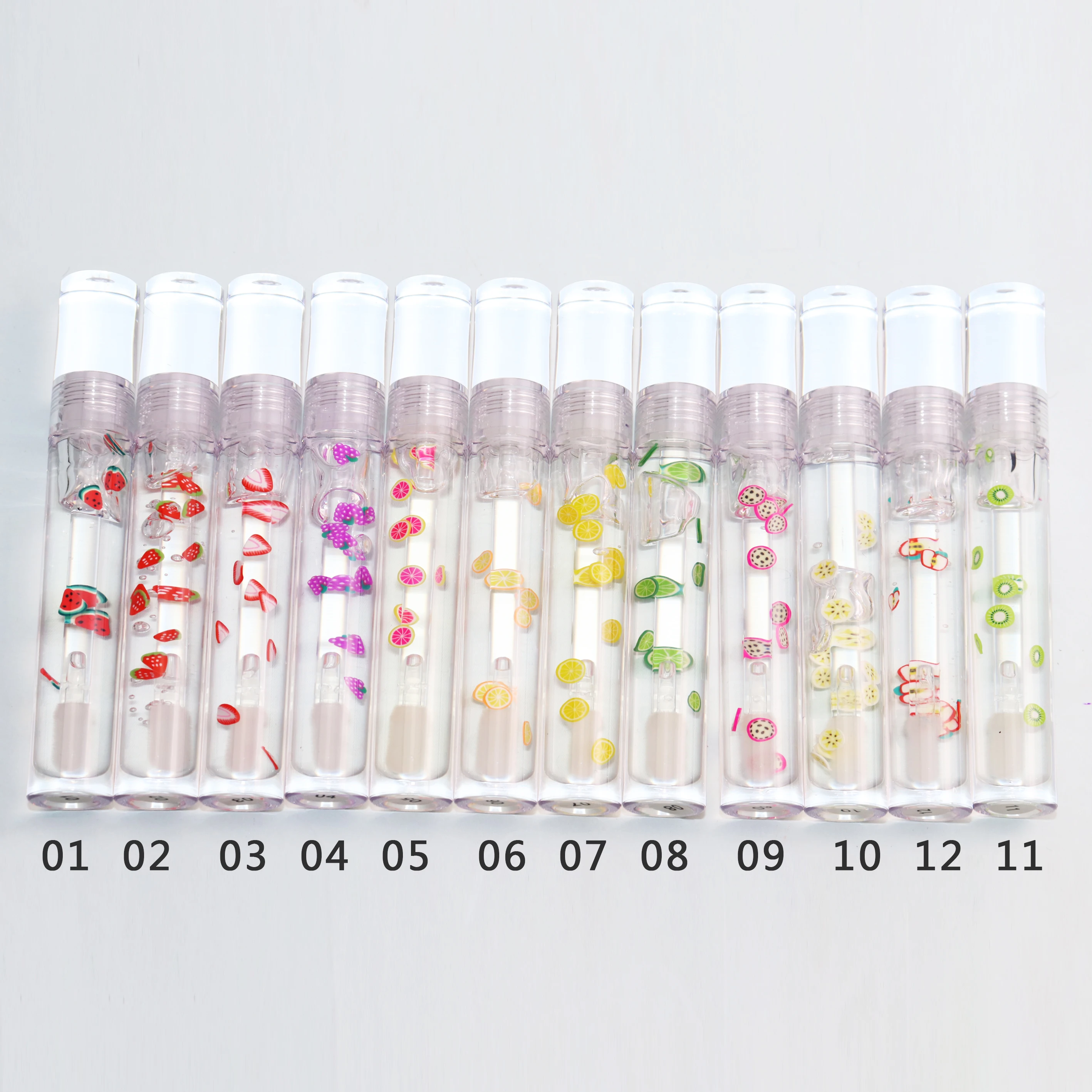High Quality Custom No Labels Vegan Clear Gel Plumping Lip Gloss Private Label Kids Base Fruit Flavor Lipgloss Makeup Wholesale