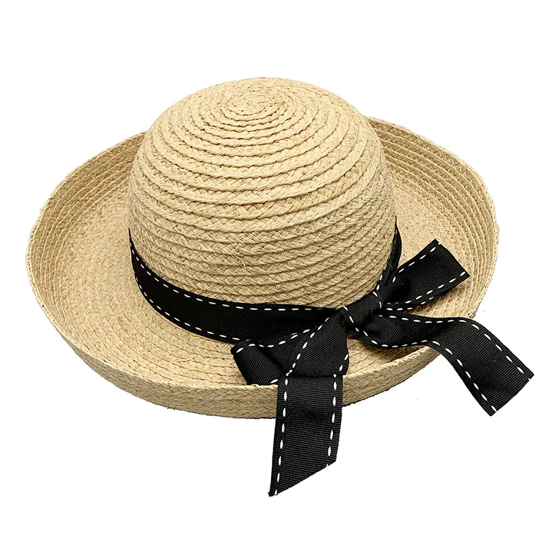 straw hat with elastic band