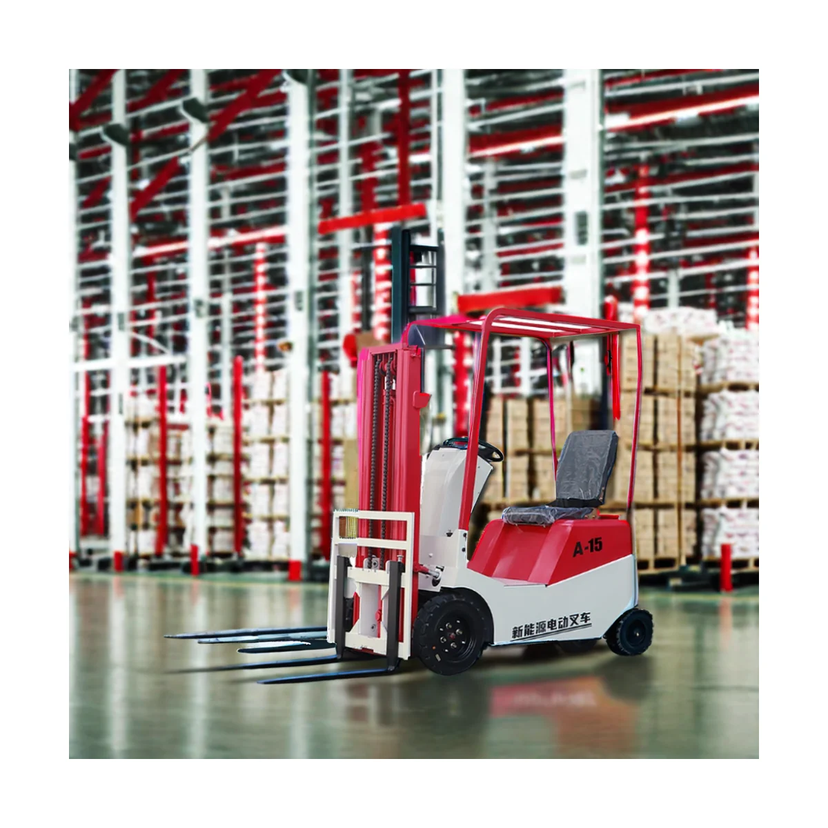 2024 1ton 1.5ton new style electric forklift Portable large container forklift Hydraulic electric stacker forklift for sale