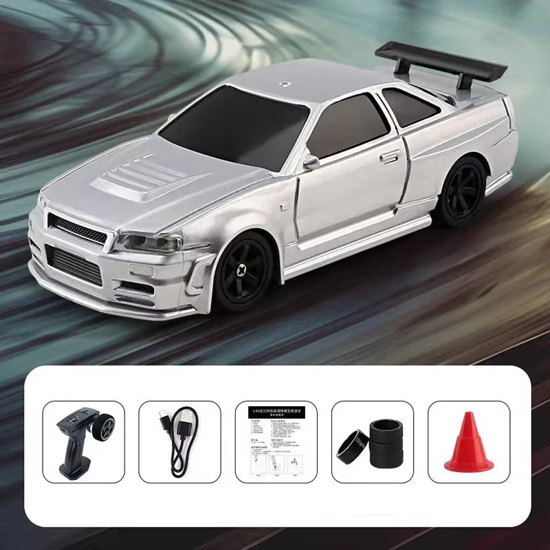 1/43 Scale High Speed Electric Remote Control Racing Car Mini Rc Drift Drive Car for Boy Christmas Gift