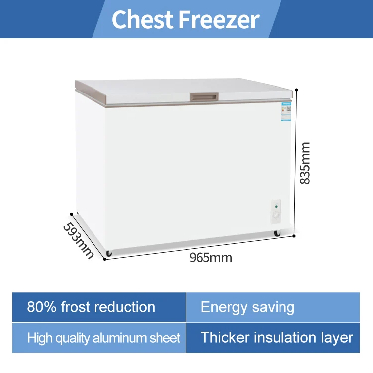 Upright Deep Freezer 200 Liter High Quality Home Appliance Single Door