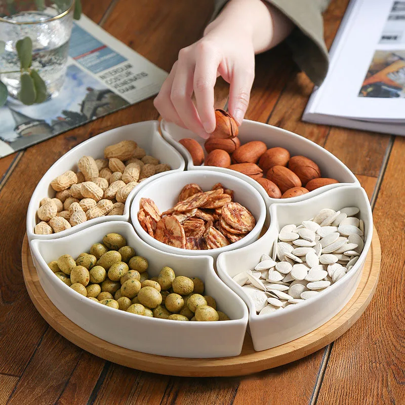 ceramic dry fruit tray