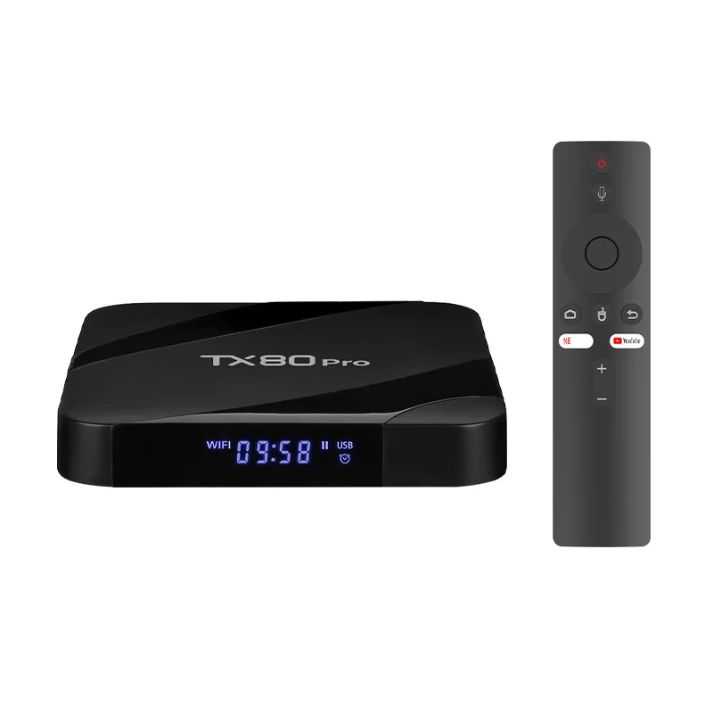2025 New TV Box Android 15.0 - Smart Media Player TX80 Pro