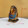 Tête française dorée de 10 cm