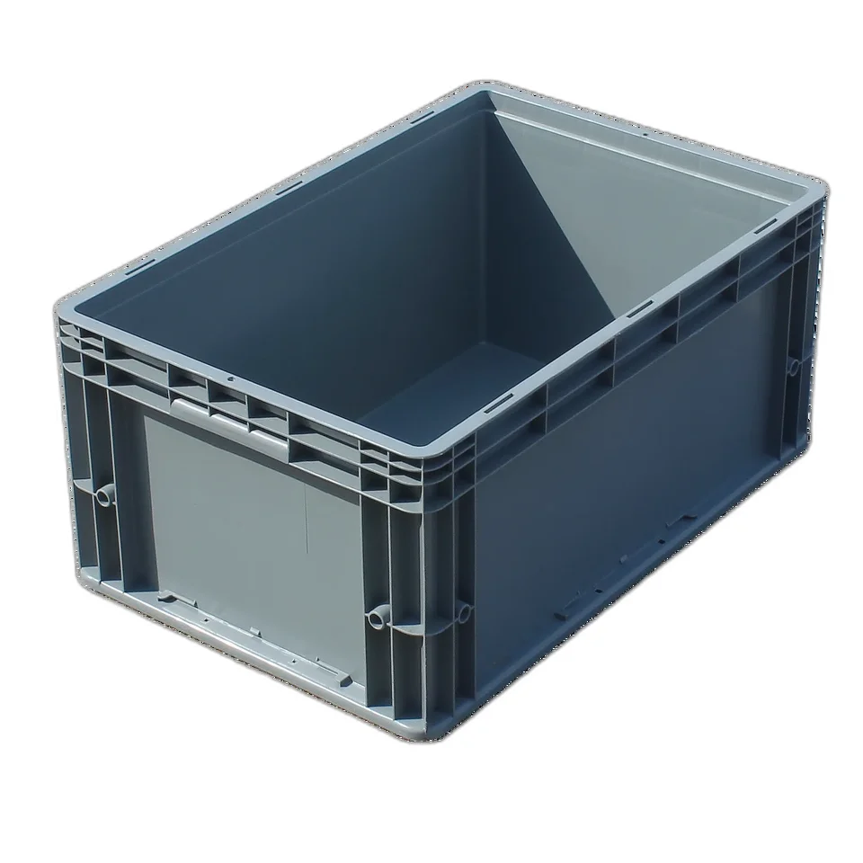 NEXARA Stackable PP 600-230 Heavy-Duty Rectangle Plastic Crates Durable Solid Logistics Boxes in Various Sizes Different Scenari