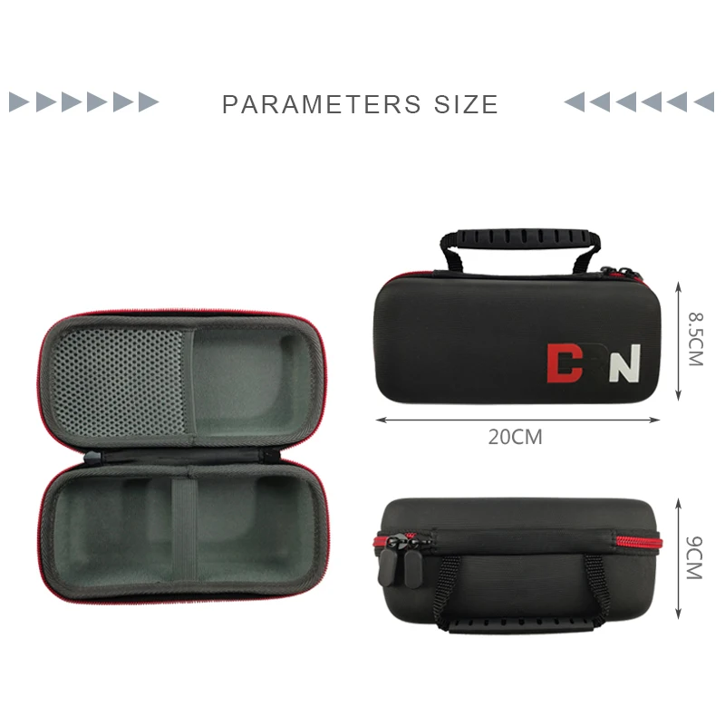 Outdoor EVA Audio Storage Bag Black Speaker Flight Case Travel Wireless Speaker Case With Pocket factory