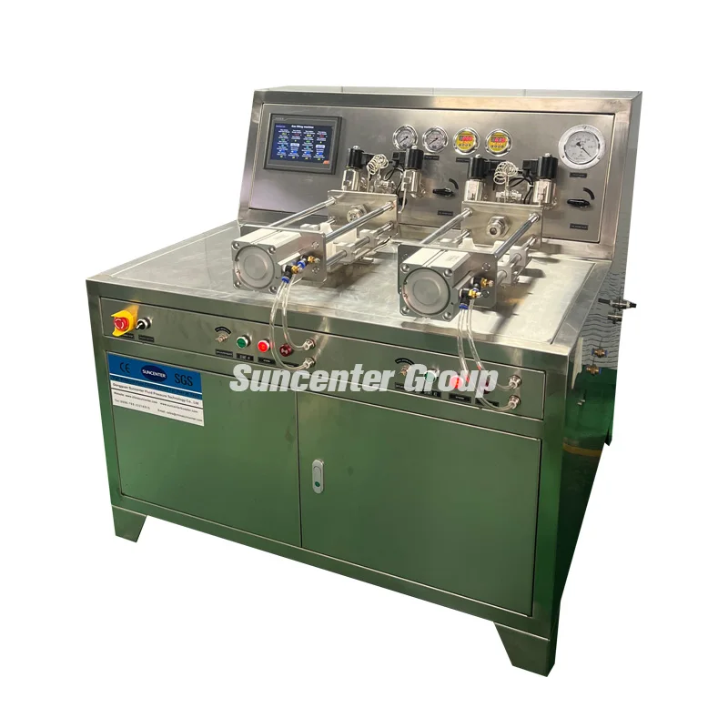 PLC Controlled Dual Station CO2 Filling Machine for 0.6L Sodastream Cylinder Electric High Pressure 500ml for Food Beverage