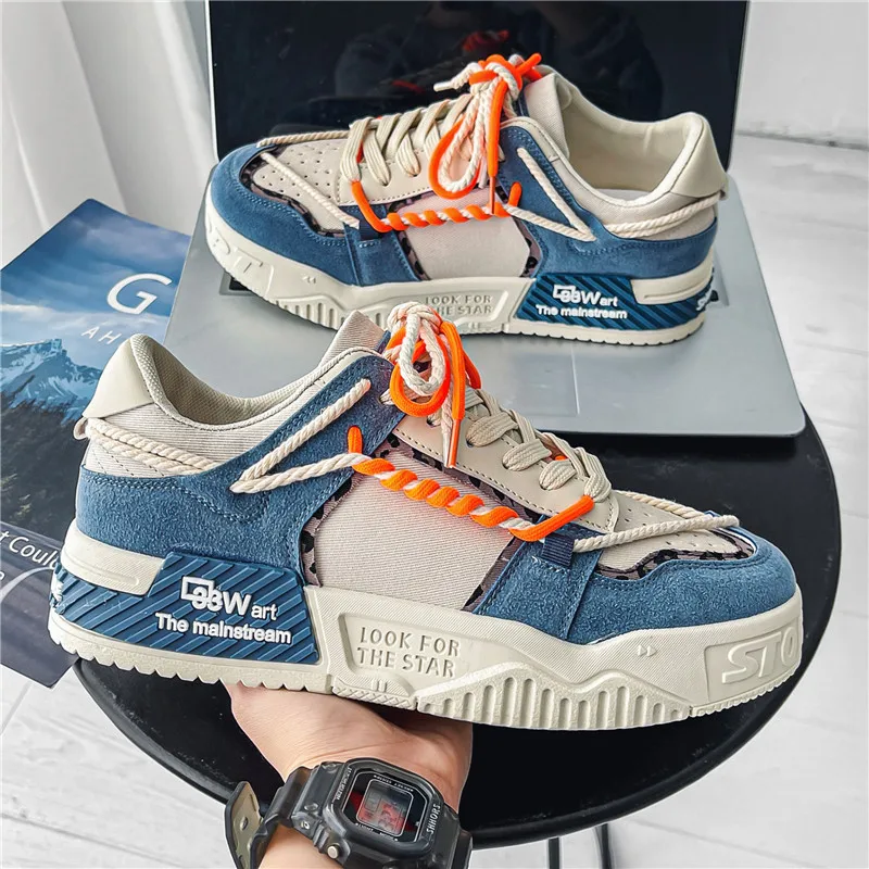Men's Shoes Autumn New Breathable Small White Trend All-match Non-slip Sports Shoes Men's Casual Light Board Shoes