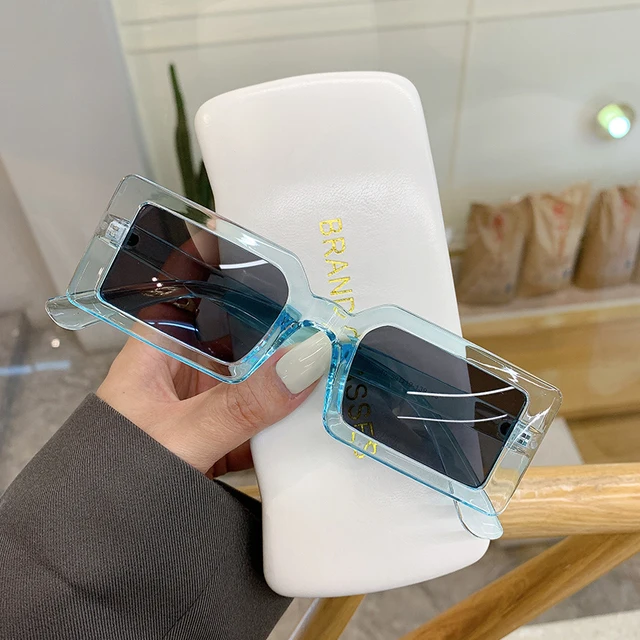 98040 Cheap Small Rectangle Women Sunglasses Square Small Lens