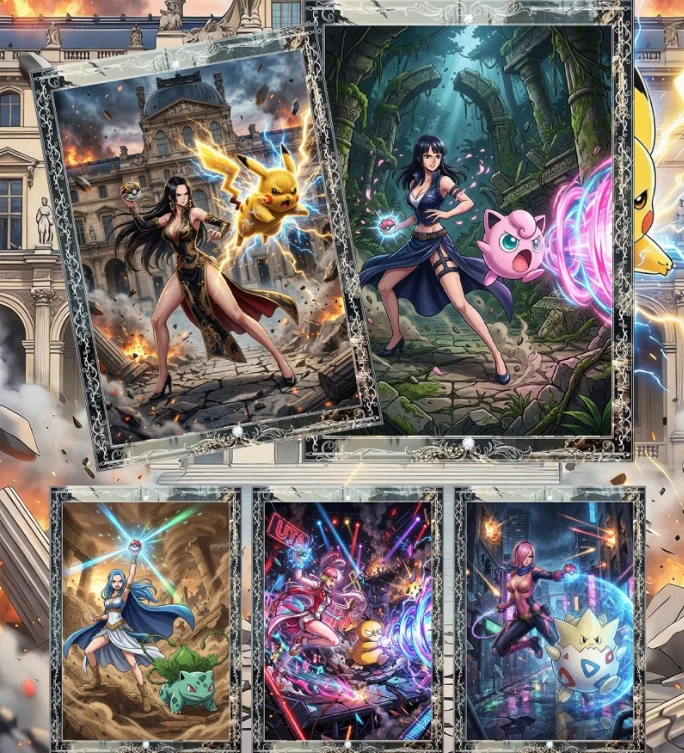 Ningyue Culture ONE Pieced Metal Cards Blind Box Set Rare Luffy