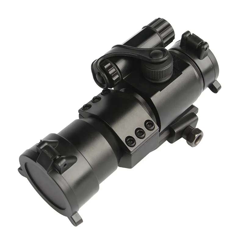 MZJ Optics Tactical Scope 1X32 M2 Red Green Dot Reflex Sight with Cantilever Mount Hunting Red Dot Sight Scope