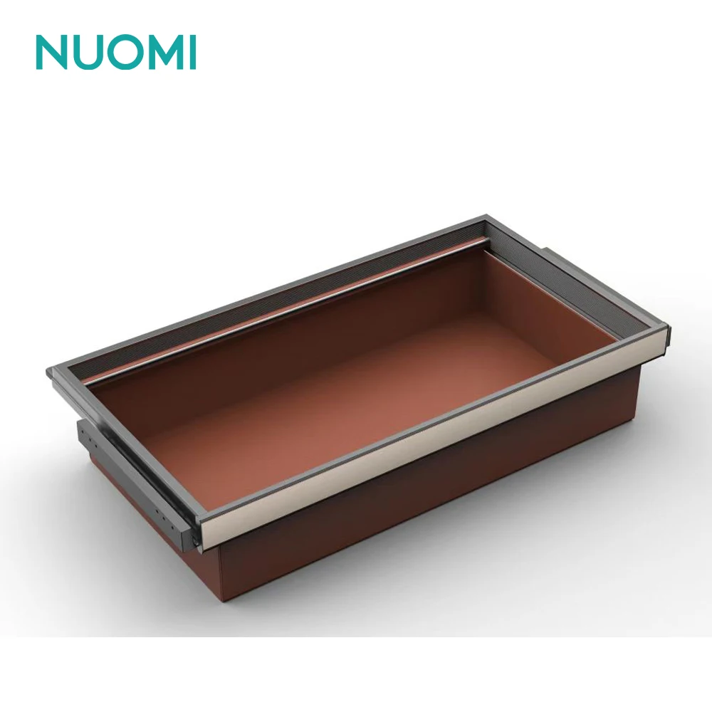 NUOMI JADE Series Minimalist Design Wardrobe Pull Out Display Sliding Wardrobe Fittings Pants Hanger Trousers Rack