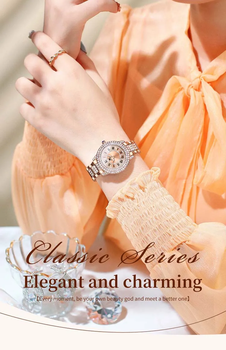 OLEVS 9943 Luxurious Made in China Lady Quartz Watch Potty 2023 Stainless Steel Band Waterproof Classic Elegant Casual Watches
