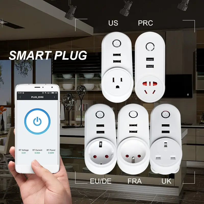 YET6003WF WIFI Smart Plug US Plug Smart Socket Salida inalámbrica Automatización del hogar inteligente
