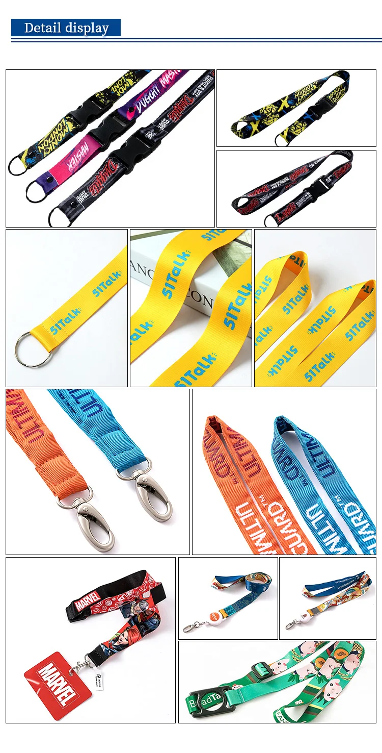 Customized Color Sublimation Print Neck Lanyard Personalized Lanyards ...