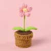 Flor de hojaldre rosa+Mini lavabo de lana pequeño