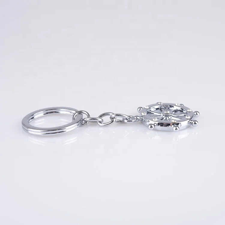 Anchor Rudder Keychains Boat Anchor Keychain Seaman Sailor Key Ring Car Steering Wheel Key Chain