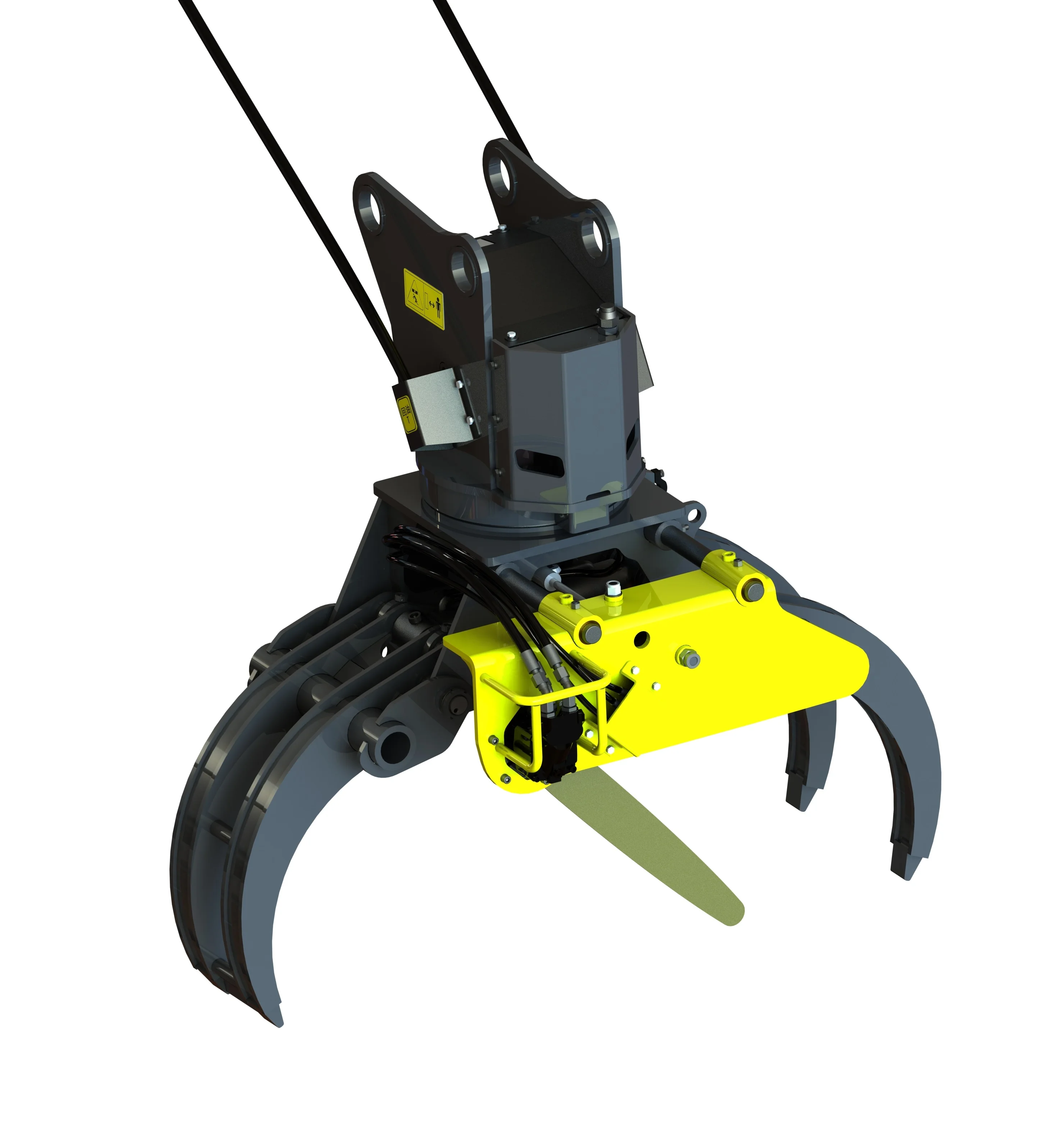 Saw!! Grapple With Chainsaw Log Grapple With Saw For Mini Excavator ...