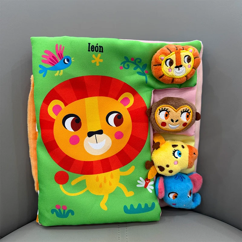 Livro macio personalizado para bebês, livro têxtil para educação infantil inicial, atividade sensorial em 3D, lavável