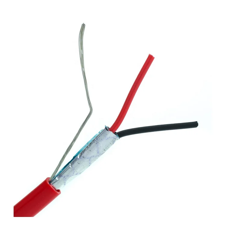Кабель для сигнализации безопасности 18 awg 2c * 1, 5 мм2, кабель пожарной сигнализации