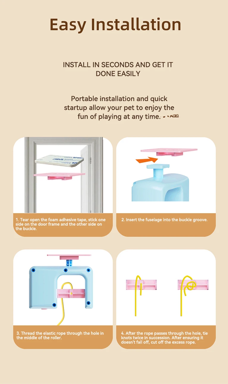 New Electric Pet Toy Hanging Door Yo-yo for Fun and Self-entertainment Smart Electric cat Toy details