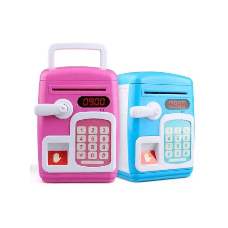 Fingerprint Sensor Unlocking Piggy Bank Simulation Password Automatic ...