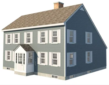 Traditional Saltbox House Plans Two Story Colonial Home Building ...