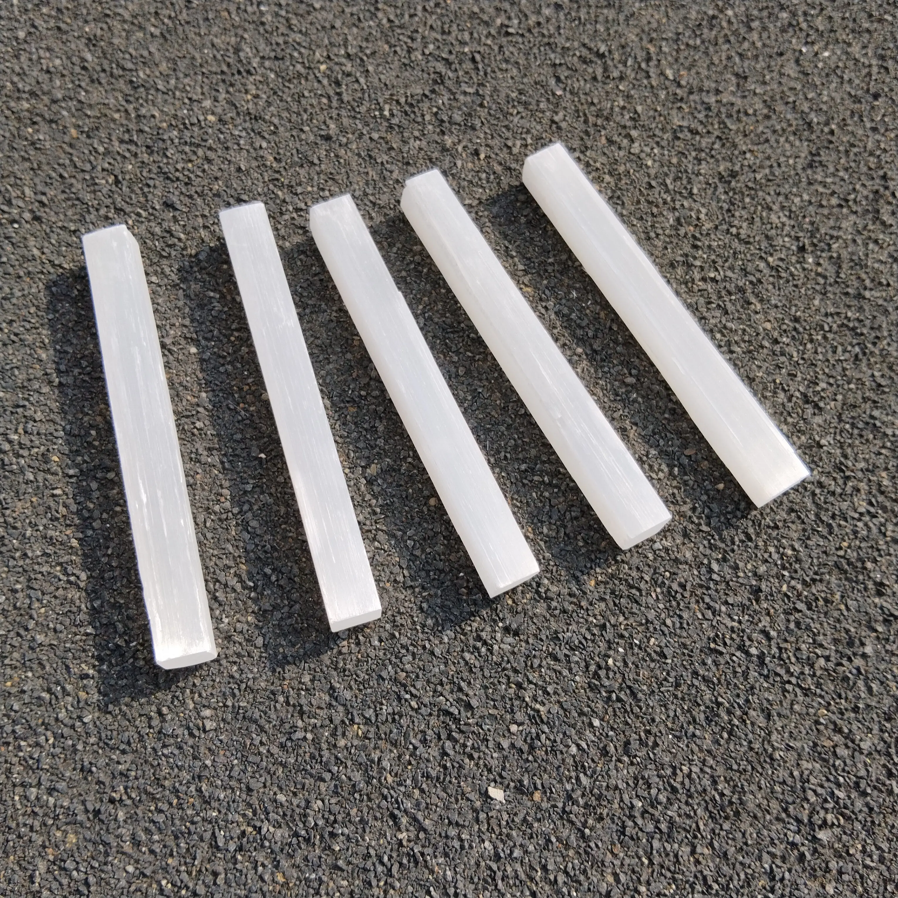 8lb Bulk Selenite Logs & Wands – Natural Raw Crystal, 12-14 Inch Bars For Energy Cleansing & Charging 2 thumbnail image