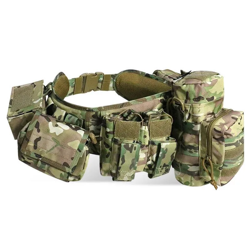 Premium Outdoor Hunting Gadget Pouch Waist Bag Adjustable Padded Sport Enthusiasts Duty Belts Tactical Utility with Holster